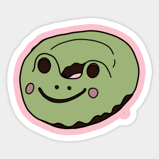 froggy Kawaii Donut Sticker